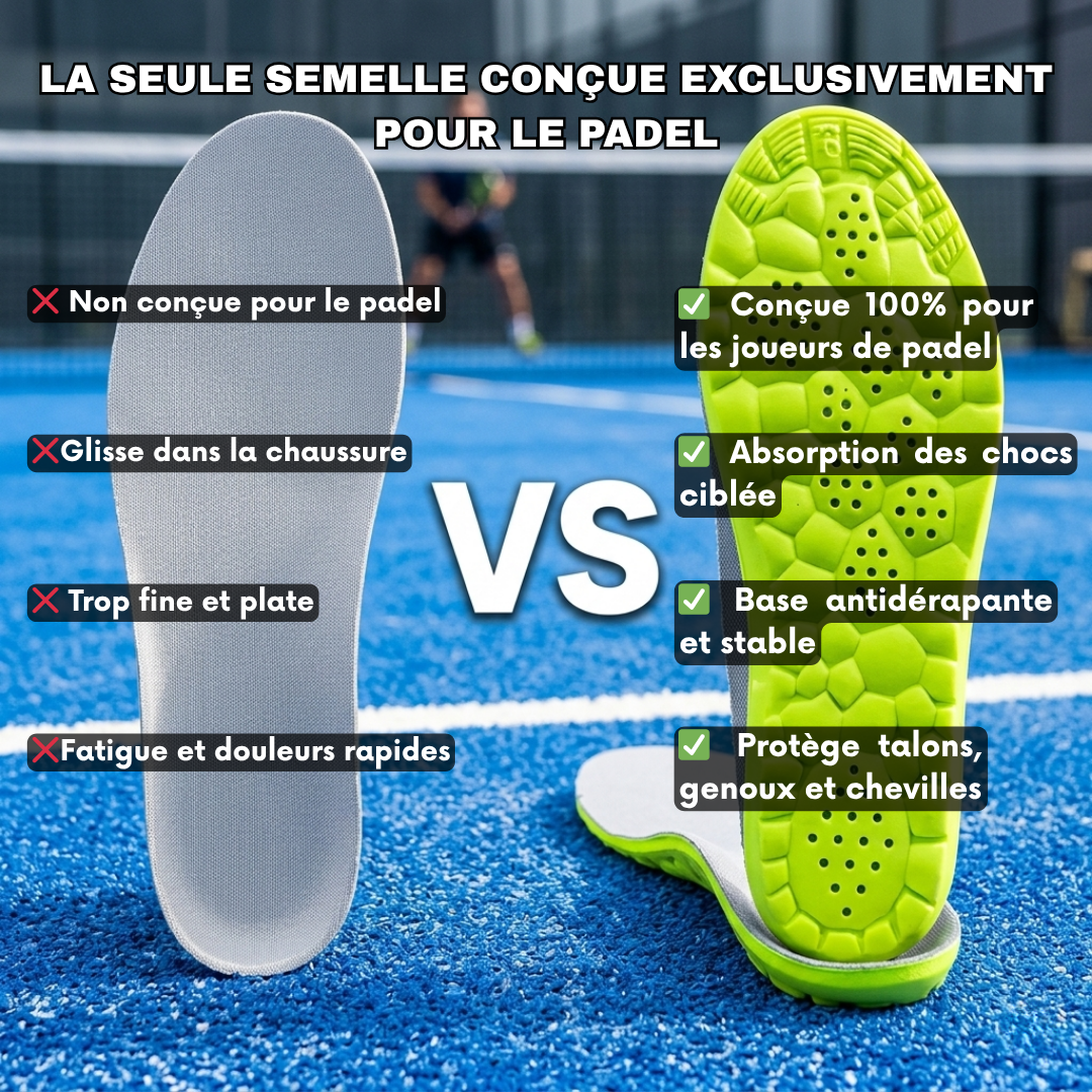 Semelle NovaZen Court™ — Jouez plus longtemps, sans douleur.