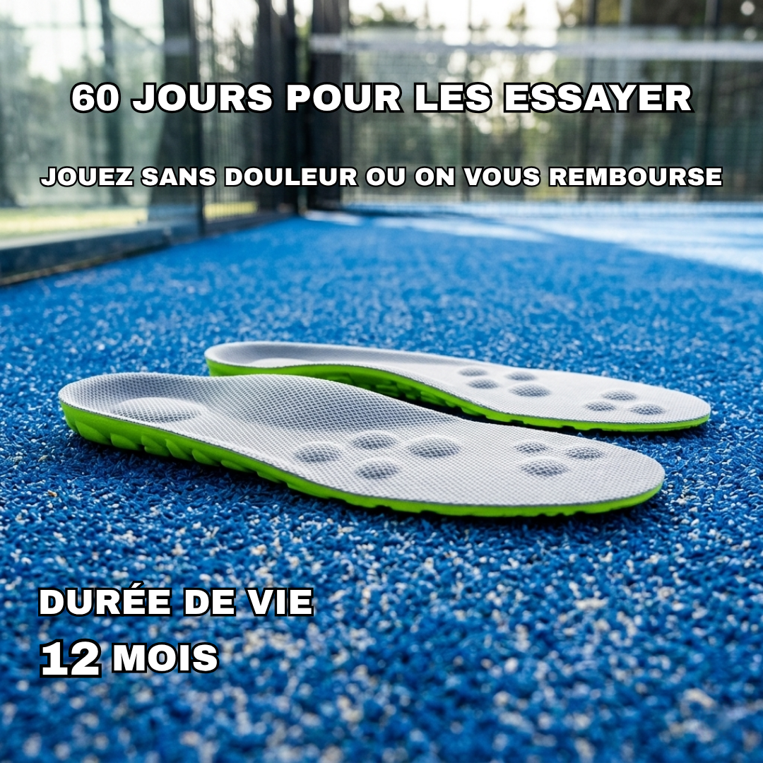 Semelle NovaZen Court™ — Jouez plus longtemps, sans douleur.
