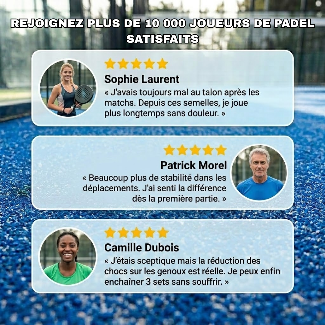 Semelle NovaZen Court™ — Jouez plus longtemps, sans douleur.