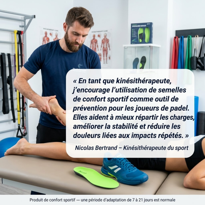 Semelle NovaZen Court™ — Jouez plus longtemps, sans douleur.